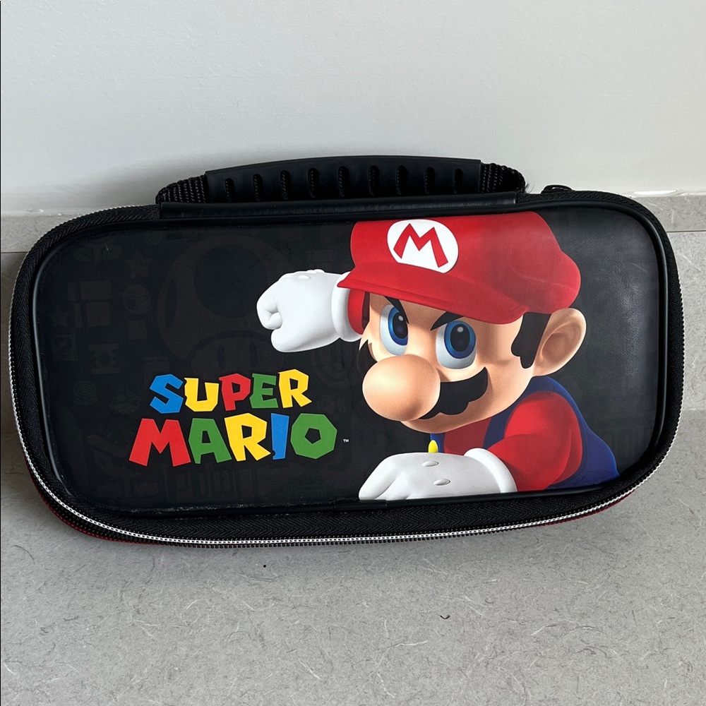 Nintendo Super Mario Handheld Console Case - Black and Red